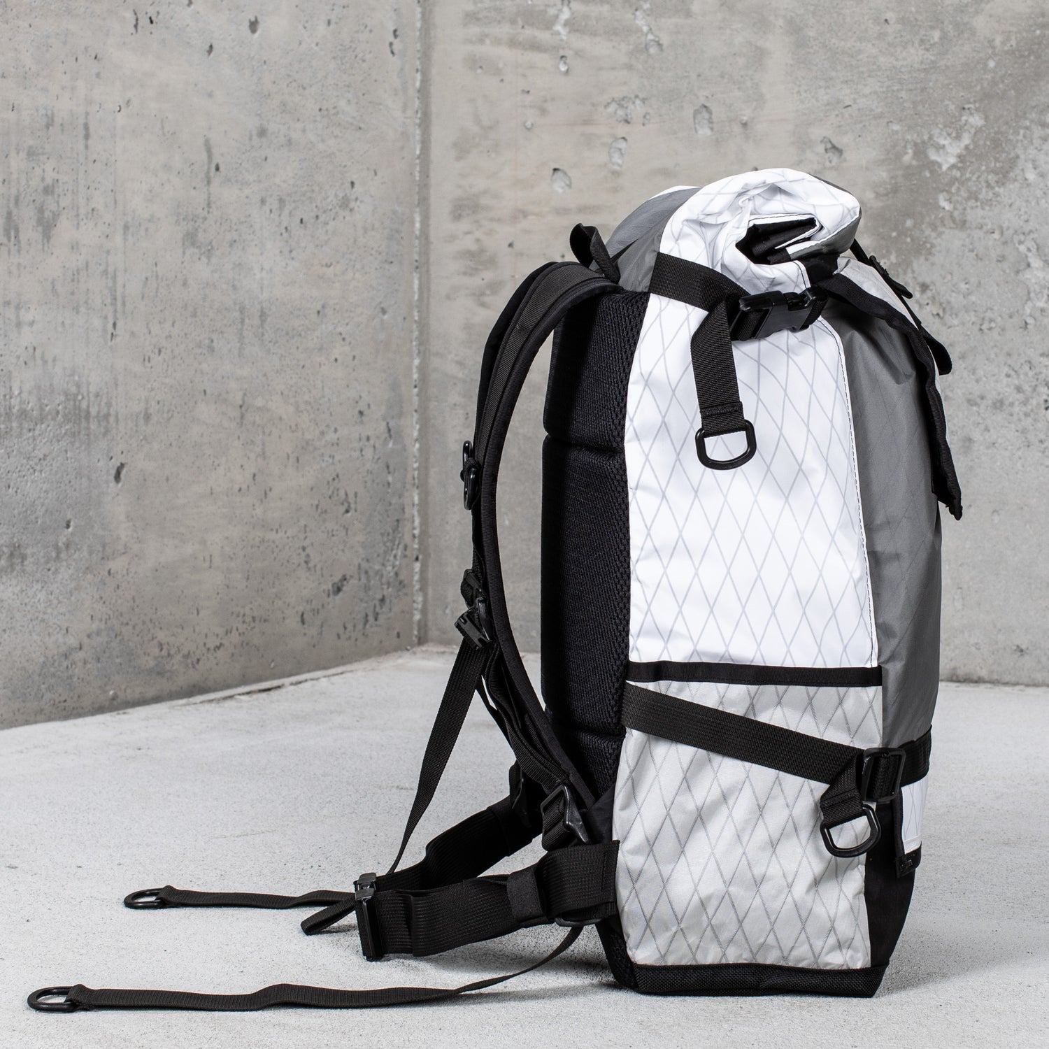 Default 25L Roll-Top Waterproof Commuter Backpack: Blackout Patchwork Default 25L Roll-Top Waterproof Commuter Backpack: Blackout Patchwork