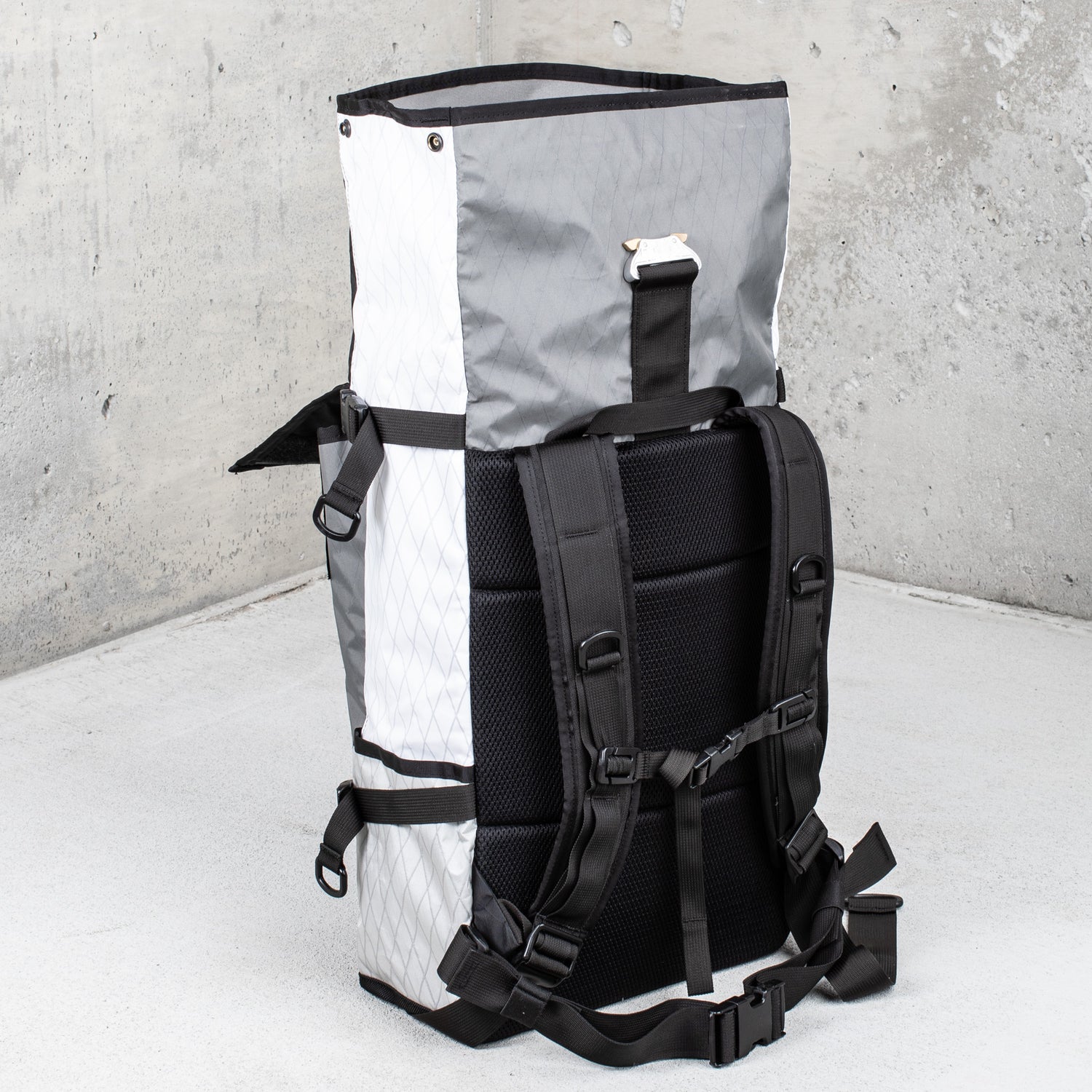 best commuter 25l backpack laptop Default 25L Roll-Top Waterproof Commuter Backpack: Blackout Patchwork