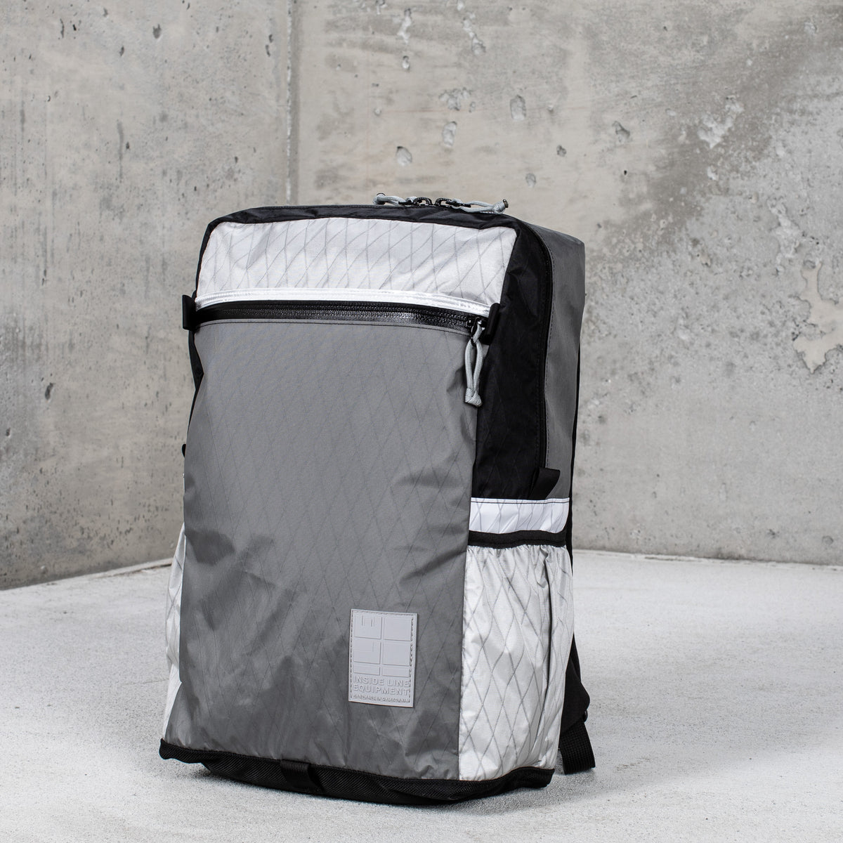 Rad Rev Neoprene Midi Backpack in Sea Grey Weatherproof Backpack | Radius 21L | Made in USA – INSIDE  main image 4