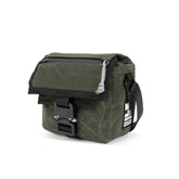 Forest Waxed Canvas - handmade camera cross body - mirrorless camera - street photography - Cobra buckle - XPAC - made in USA