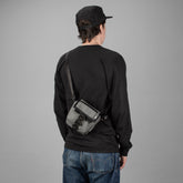 Gray Cordura - handmade camera cross body - mirrorless camera - street photography - Cobra buckle - XPAC - made in USA
