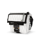 White VX21 - handmade camera cross body - mirrorless camera - street photography - Cobra buckle - XPAC - made in USA
