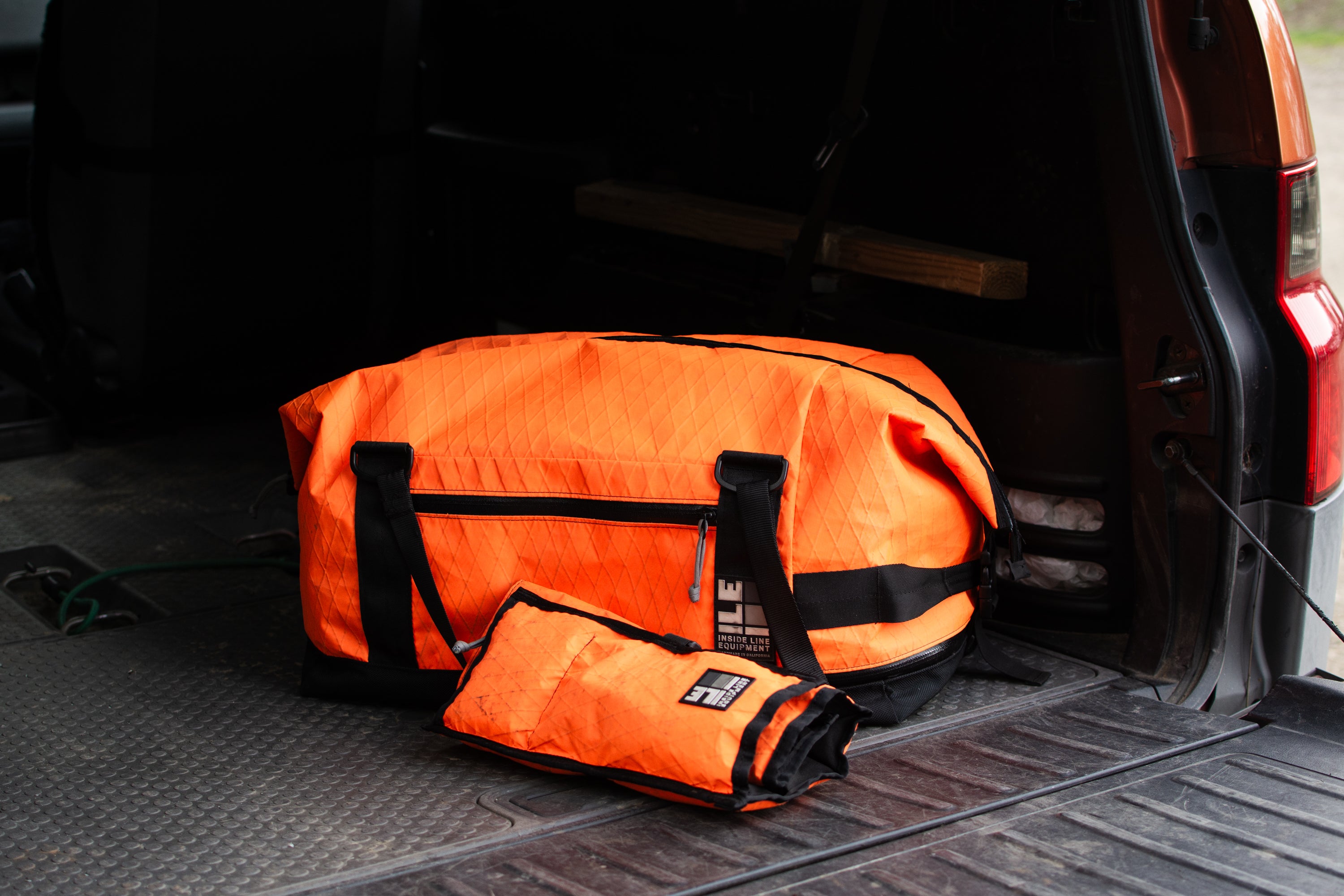 Arid Duffle 32L: Blackout Patchwork – INSIDE LINE EQUIPMENT