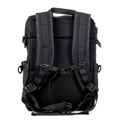 backpacking backpack with laptop sleeve Flaptop Mini 32L Messenger Style Bike Courier Cycling Waterproof and Handmade in Berkeley, California Messenger style backpack with weatherproof main Flaptop Mini 21L Messenger Style