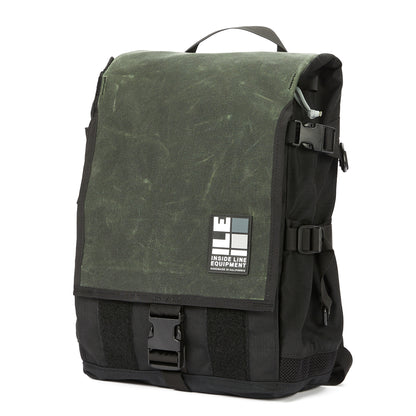 Flaptop Mini 21L Messenger Style Bike Courier Cycling Backpack Waterproof and Handmade in Berkeley, California