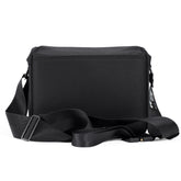 BACK VIEW - handmade camera bag - weatherproof - adjustable velcro dividers - mirrorless camera - SLR lens - travel camera padded bag - XPAC - made in USA