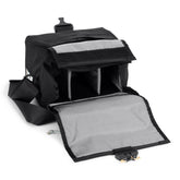 Interior - Black Cordura - handmade camera bag - weatherproof - adjustable velcro dividers - mirrorless camera - DSLR lens - travel camera padded bag - XPAC - made in USA