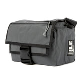 Gray Cordura - handmade camera bag - weatherproof - mirrorless - DSLR - street photography - adjustable velcro dividers - XPAC - made in USA