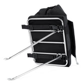 Porteur Rackbag - Waterproof Bike Bag - XPac, Waxed Canvas & Cordura - Front Rack Bicycle Bag - 16L expands to 30L Capacity - Handmade in USA