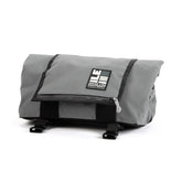 Porteur Rackbag - Waterproof Bike Bag - XPac, Waxed Canvas & Cordura - Front Rack Bicycle Bag - 16L expands to 30L Capacity - Handmade in USA