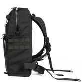 SIDE VIEW - handmade camera backpack - YKK waterproof zippers - professional photographer bag - SLR adjustable dividers - XPAC - made in USA