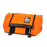 Porteur Rackbag - Waterproof Bike Bag - XPac, Waxed Canvas & Cordura - Front Rack Bicycle Bag - 16L expands to 30L Capacity - Handmade in USA