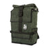  - Detail View - Handmade Backpack - Commuter Cycling Bag - XPAC - Waterproof Roll-Top - Laptop Sleeve - Made in USA