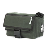 Forest Waxed Canvas - handmade camera bag - weatherproof - mirrorless - DSLR - street photography - adjustable velcro dividers - XPAC - made in USA