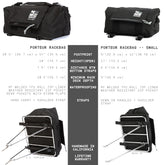 Porteur Rackbag - Waterproof Bike Bag - XPac, Waxed Canvas & Cordura - Front Rack Bicycle Bag - 16L expands to 30L Capacity - Handmade in USA