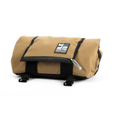 Porteur Rackbag - Waterproof Bike Bag - XPac, Waxed Canvas & Cordura - Front Rack Bicycle Bag - 16L expands to 30L Capacity - Handmade in USA